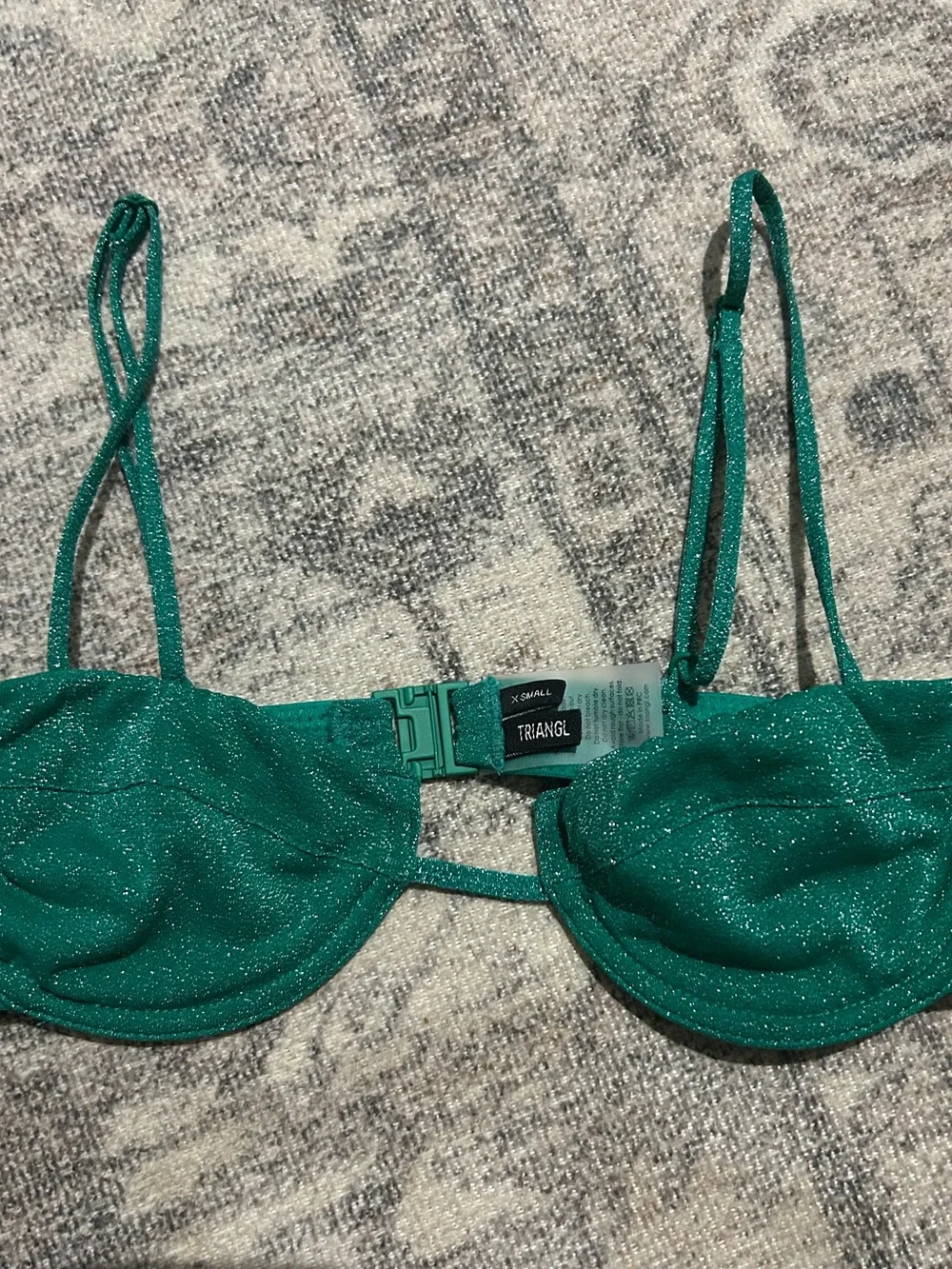 triangl swimwear Sparkling Teal Underwire Bikini Top